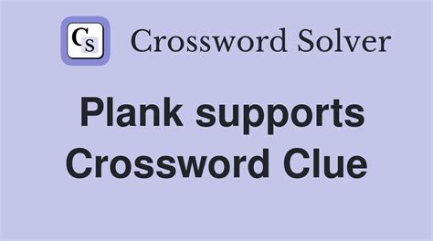 a frame support crossword clue